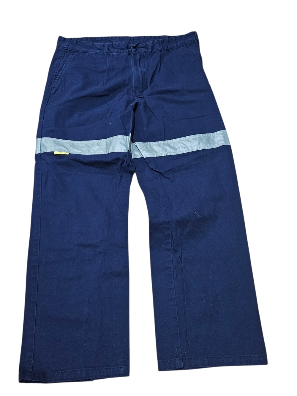 ​WS Workwear Navy Blue Cotton Work Pants Reflective Tape 97S Centennial Inseam 3